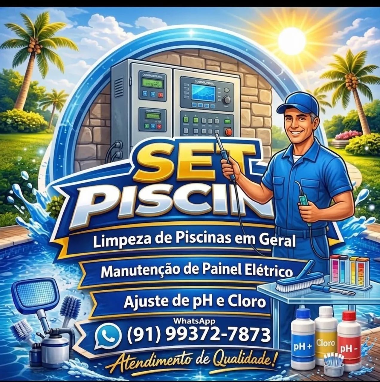 Piscina manutenção e limpeza  - Foto 3