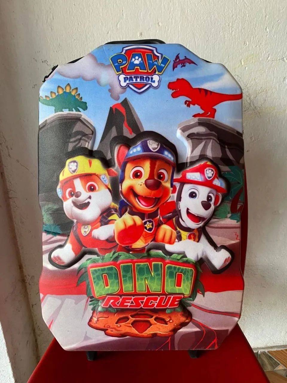 Mochila infantil de rodinha patrulha canina