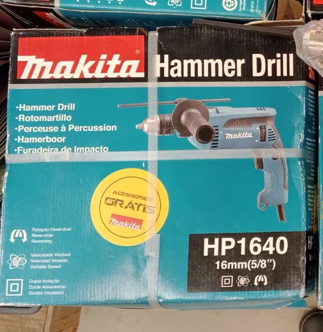 Furadeira Makita Hammer Drill HP1640 - 16mm(5/8")