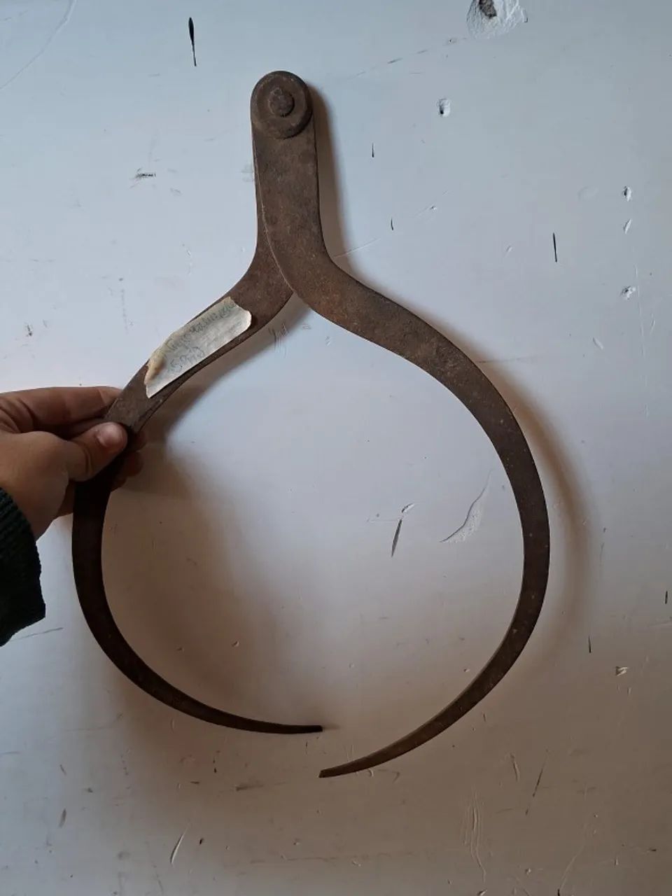  Compasso externo vintage de ferro forjado. - Foto 4