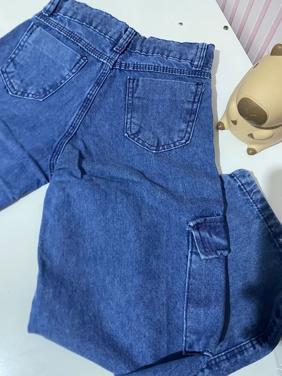 Calça Cargo Jeans INFANTIL  - Foto 3
