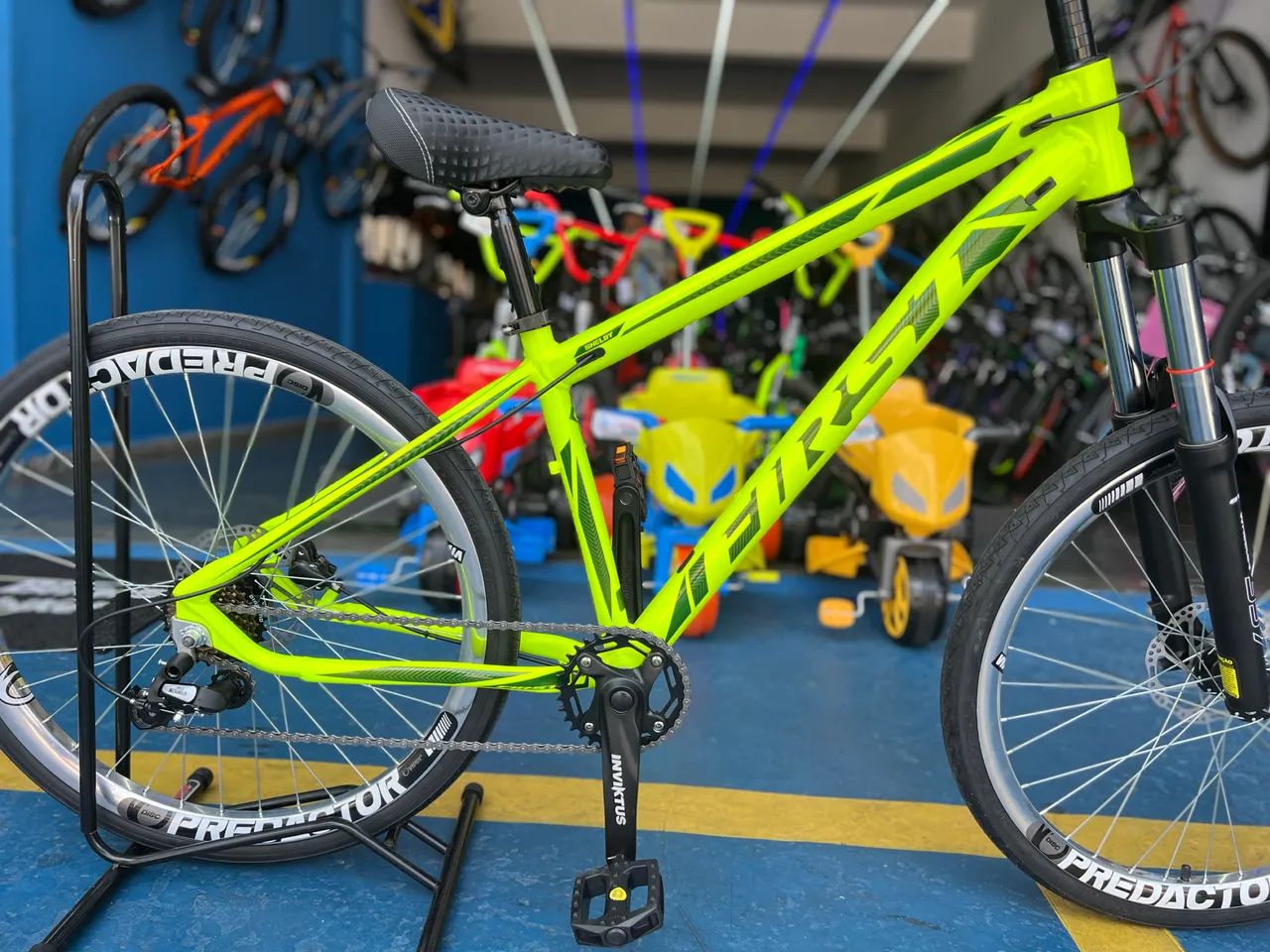 Bicicleta First estilo 015 - Verde Neon - Foto 2