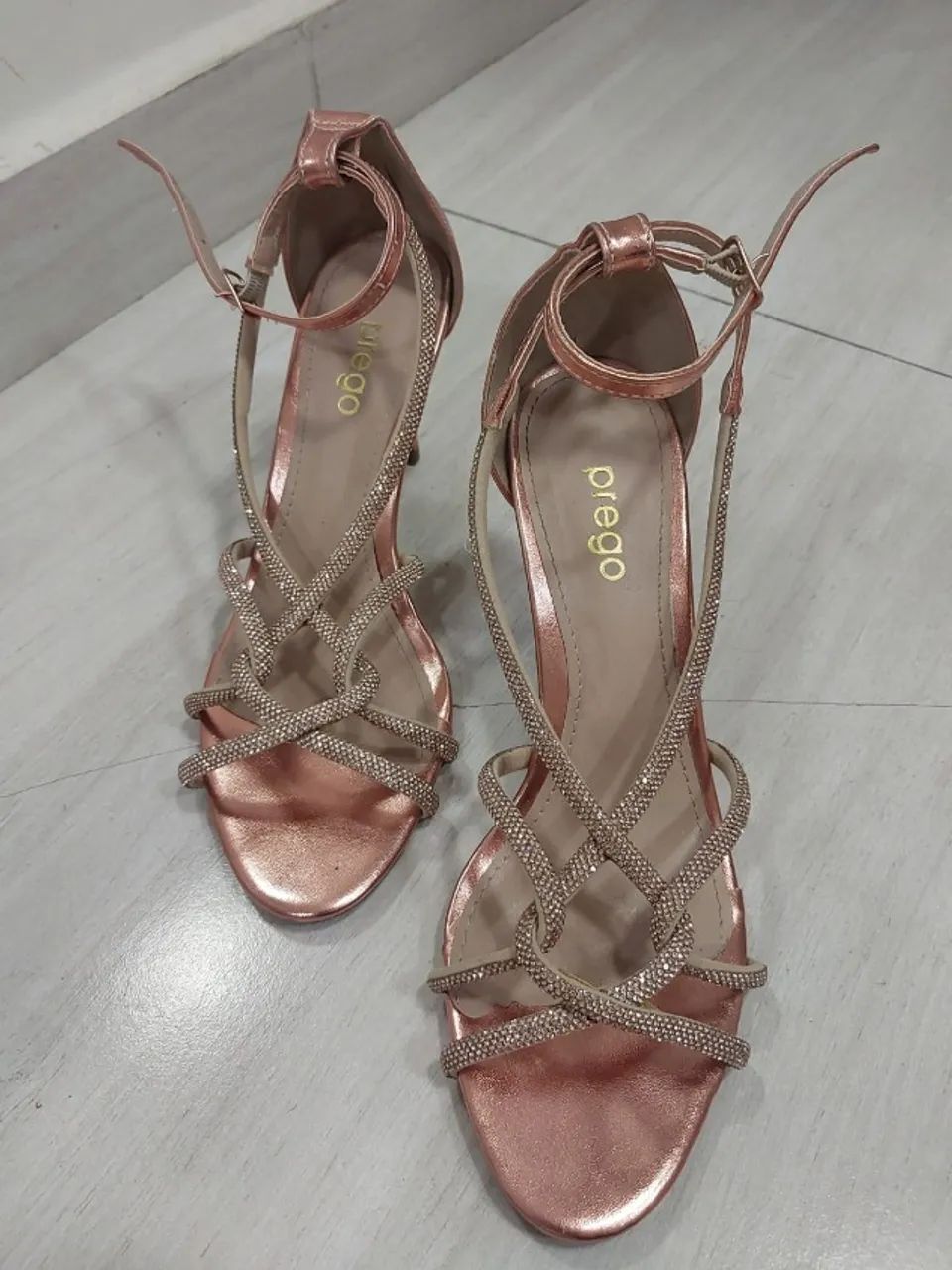 Sandália rose gold