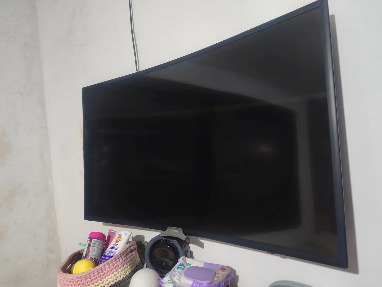 Tv Samsung tela curvada aceito cartão 
