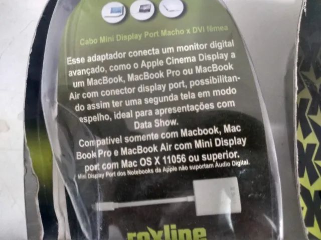  Cabo Adaptador MAC Mini Displayport Macho para DVI ( 03 PÇS) - Foto 2