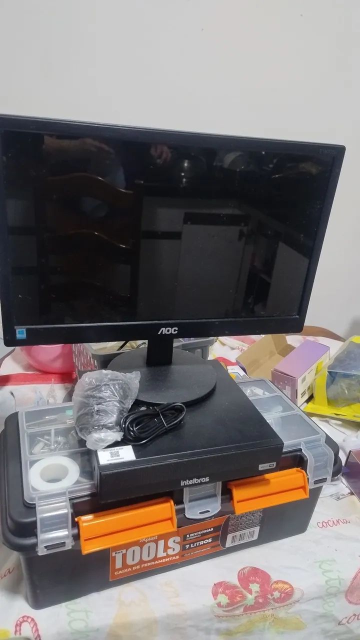 DVR Intelbras 4 canais + tela usb - Foto 4