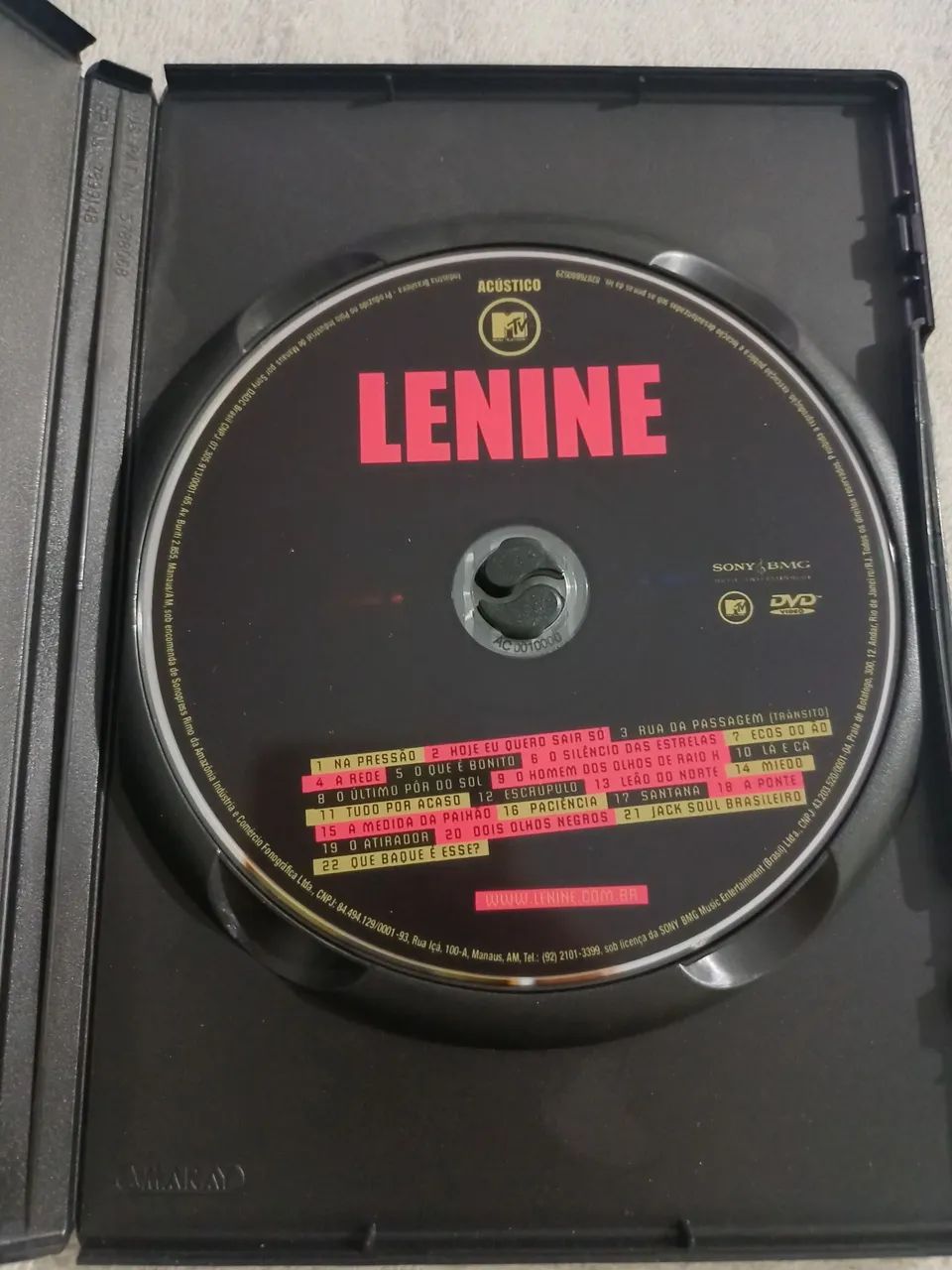 DVD Acústico MTV do Lenine - CDs, DVDs etc - Setor Habitacional