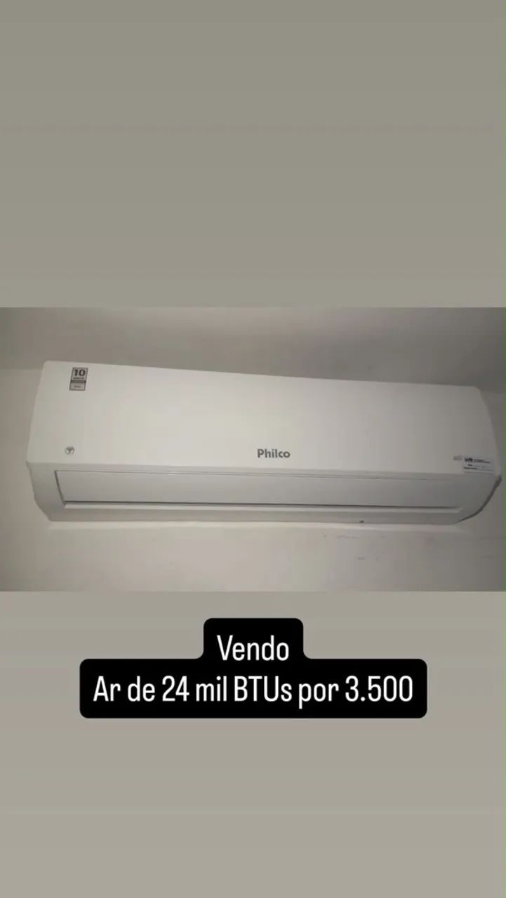 Ar condicionado 24k btus