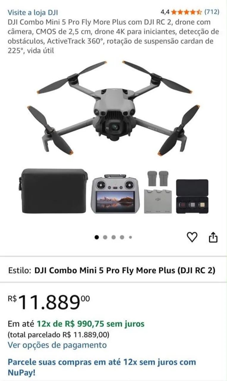 DJI Combo Mini 5 Pro Fly More Plus - Foto 5