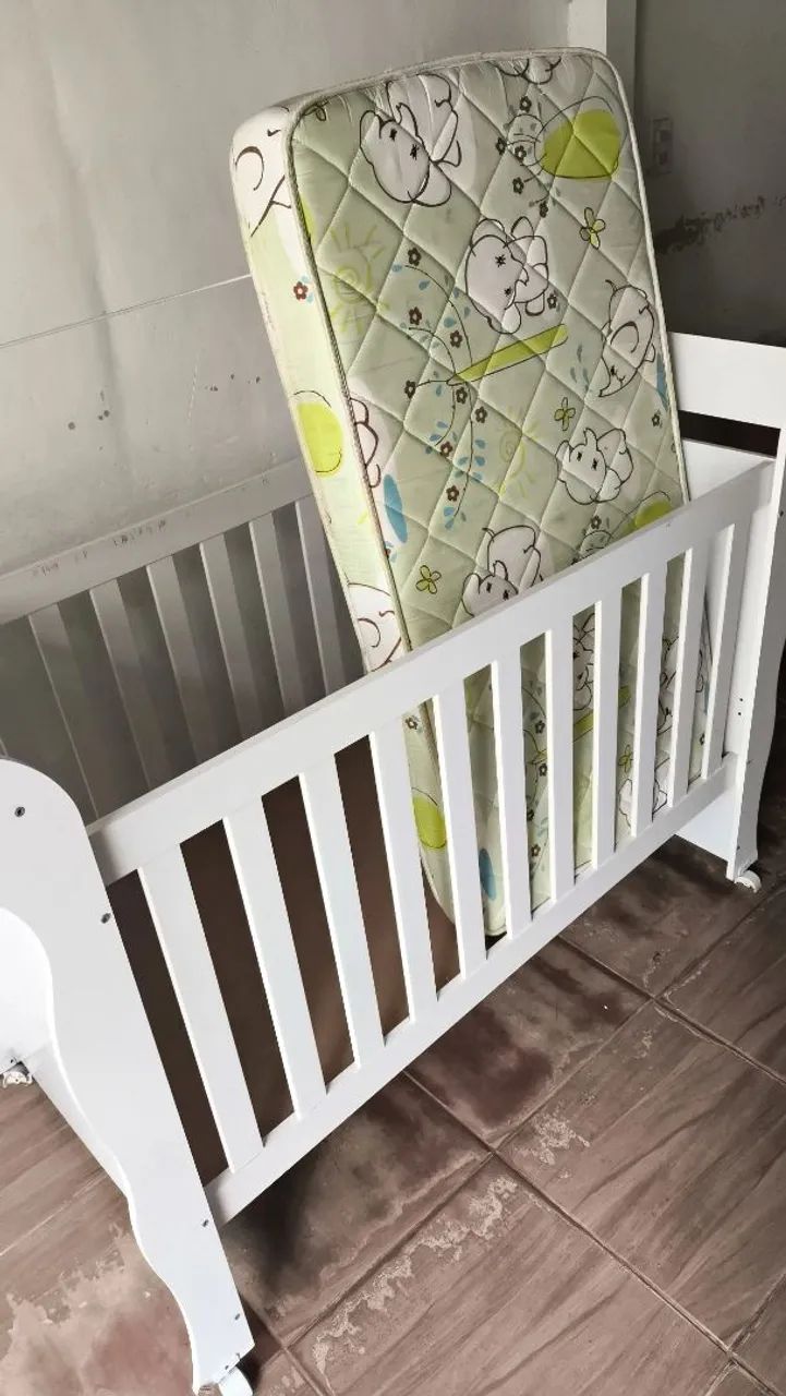 Berço Infantil Branco