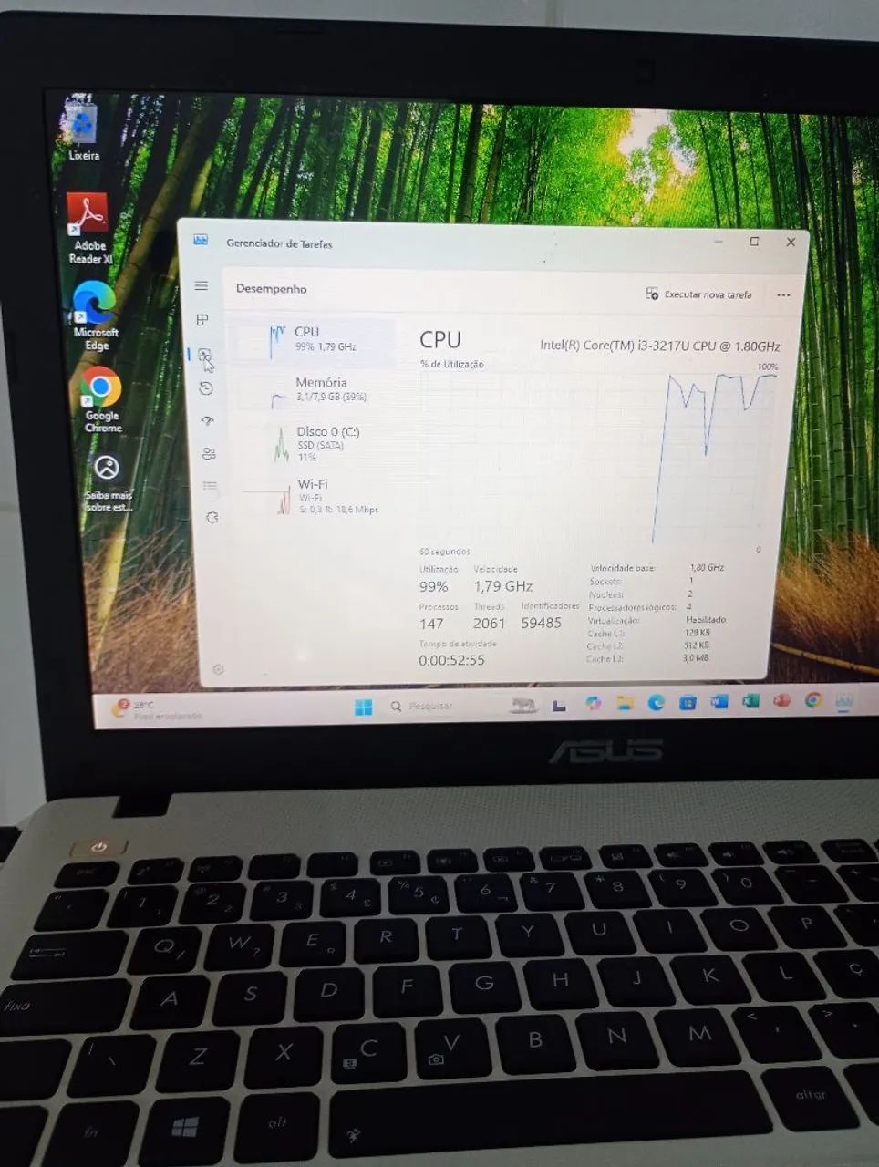 Notebook Asus i3 3° geração, 3 meses de garantia! - Foto 5