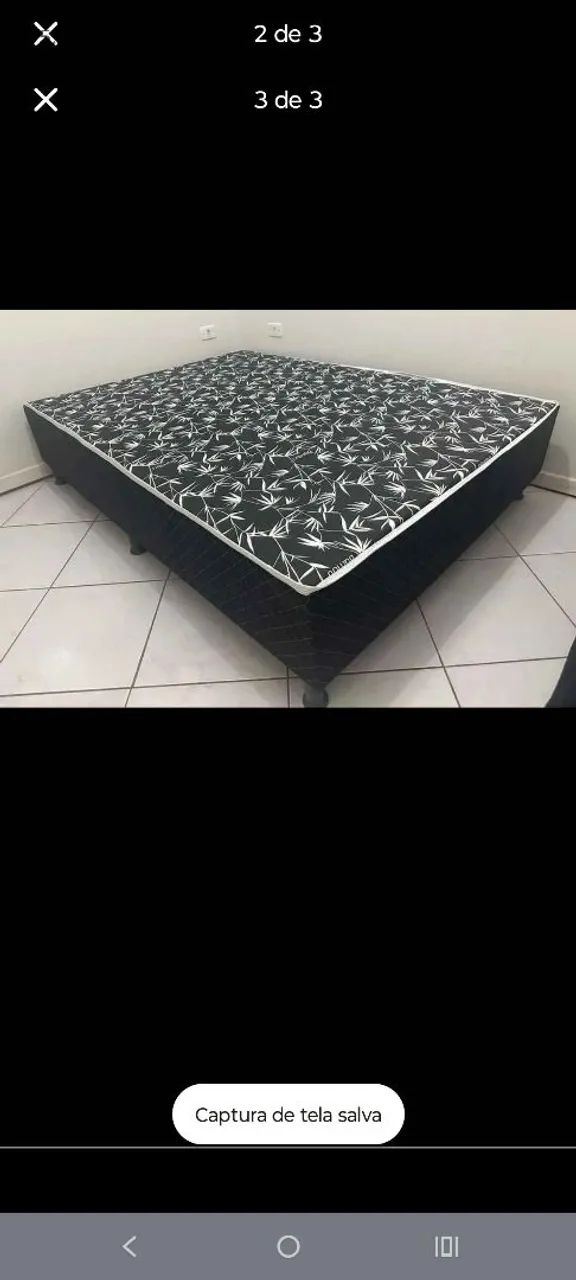 Cama box de casal 3 cm de espuma acoplado  - Foto 3