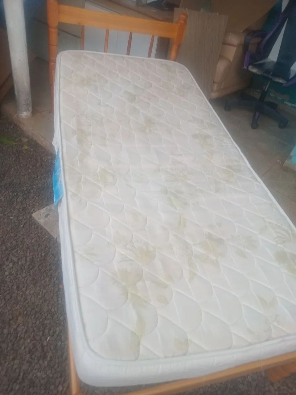 Cama de solteiro com colchão (Entrego) - Foto 3