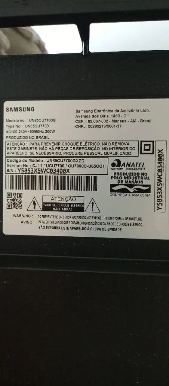 Placas TV SAMSUNG 65 POLEGADAS MODELO UN65CU7700G  - Foto 4