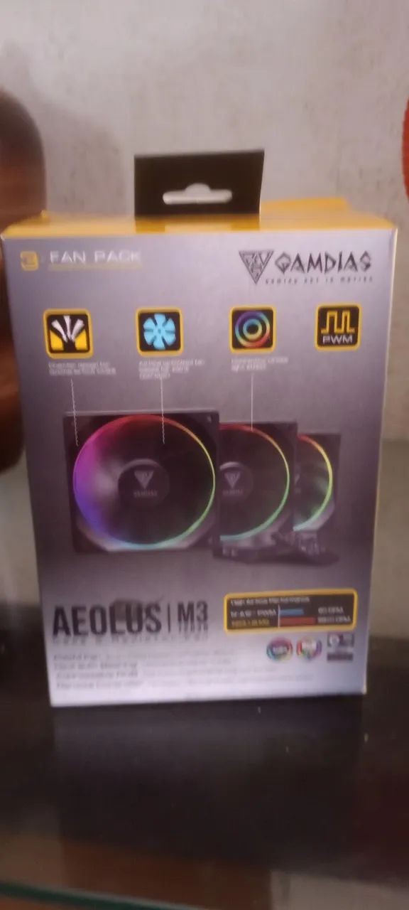 Kit Fans Gamdias 120mm