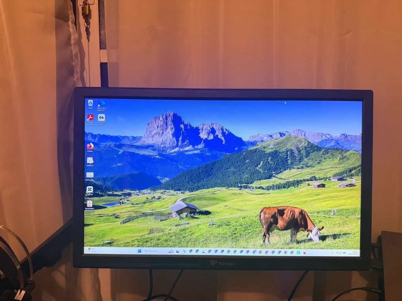 Monitor View Pro 21,5 polegadas, Led, Painel IPS, Full HD - Foto 3
