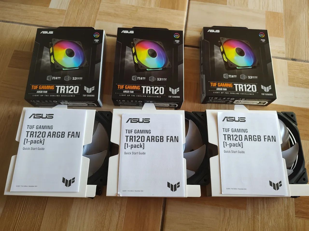 Kit-Cooler Ventoinha Asus Tuf TR120 argb - Foto 2