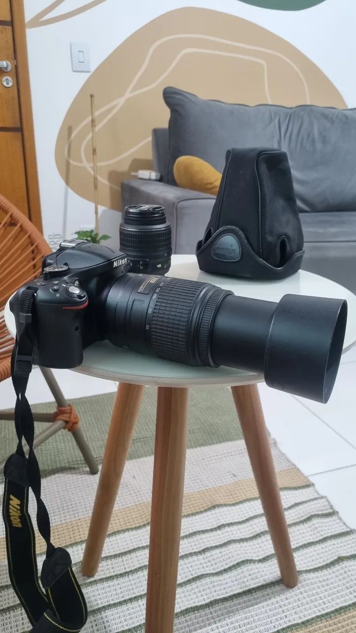 Camera Nikon D5200 e acessórios  - Foto 3