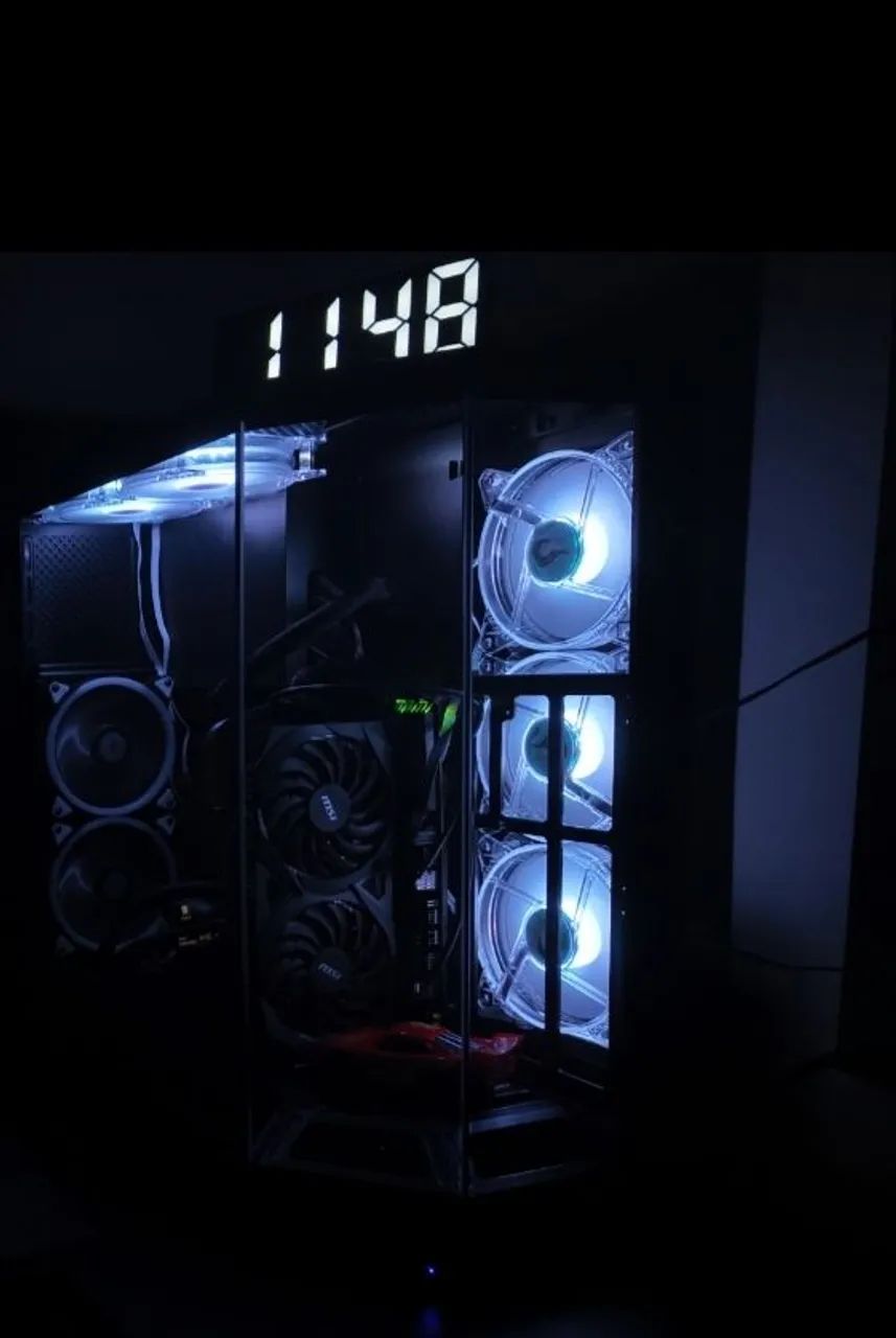 VENDO KIT 5 FANS E CONTROLADORA RGB RISE MODE - Foto 2