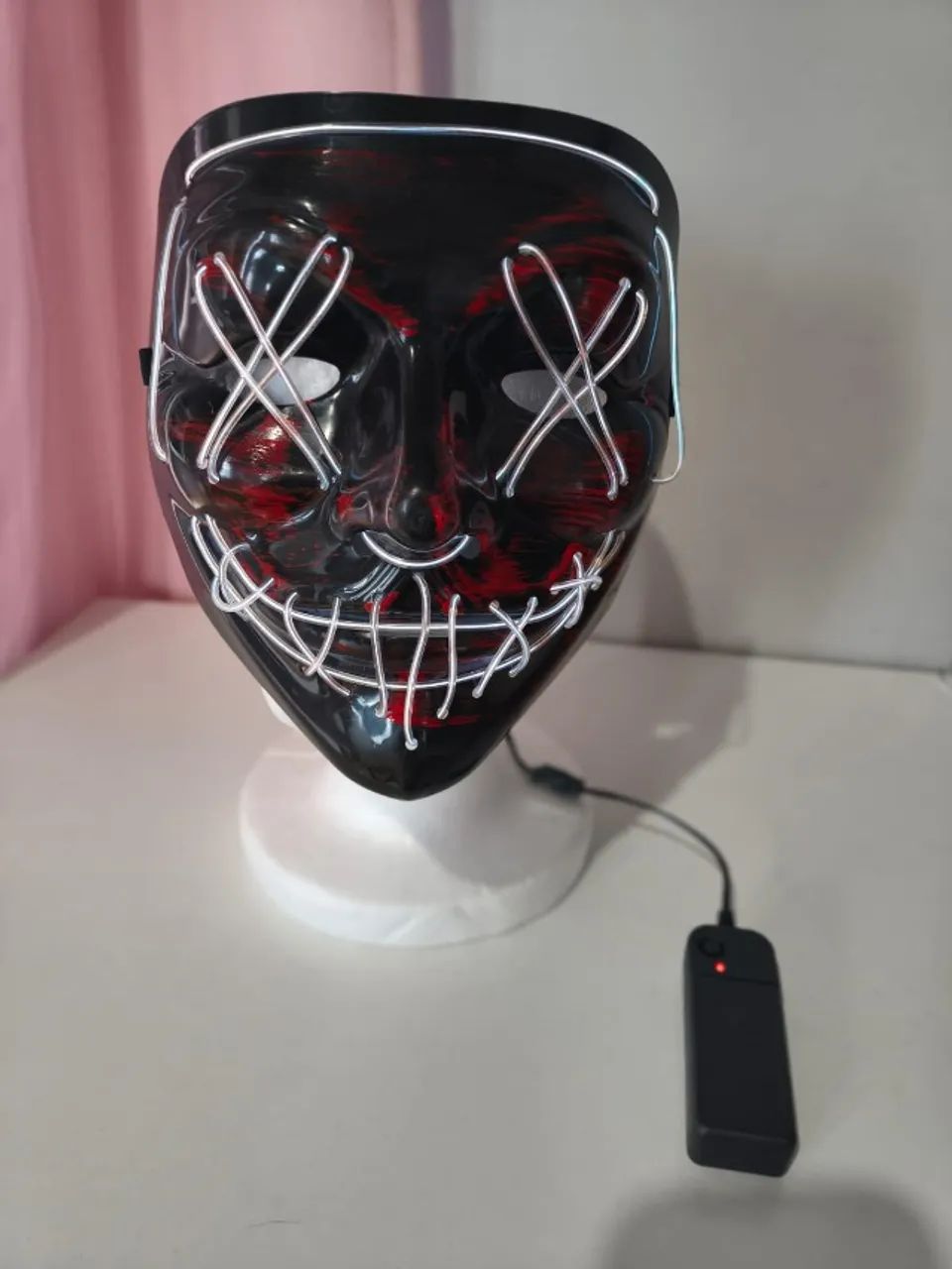 Máscara Cosplay The Purge que acende - Foto 2