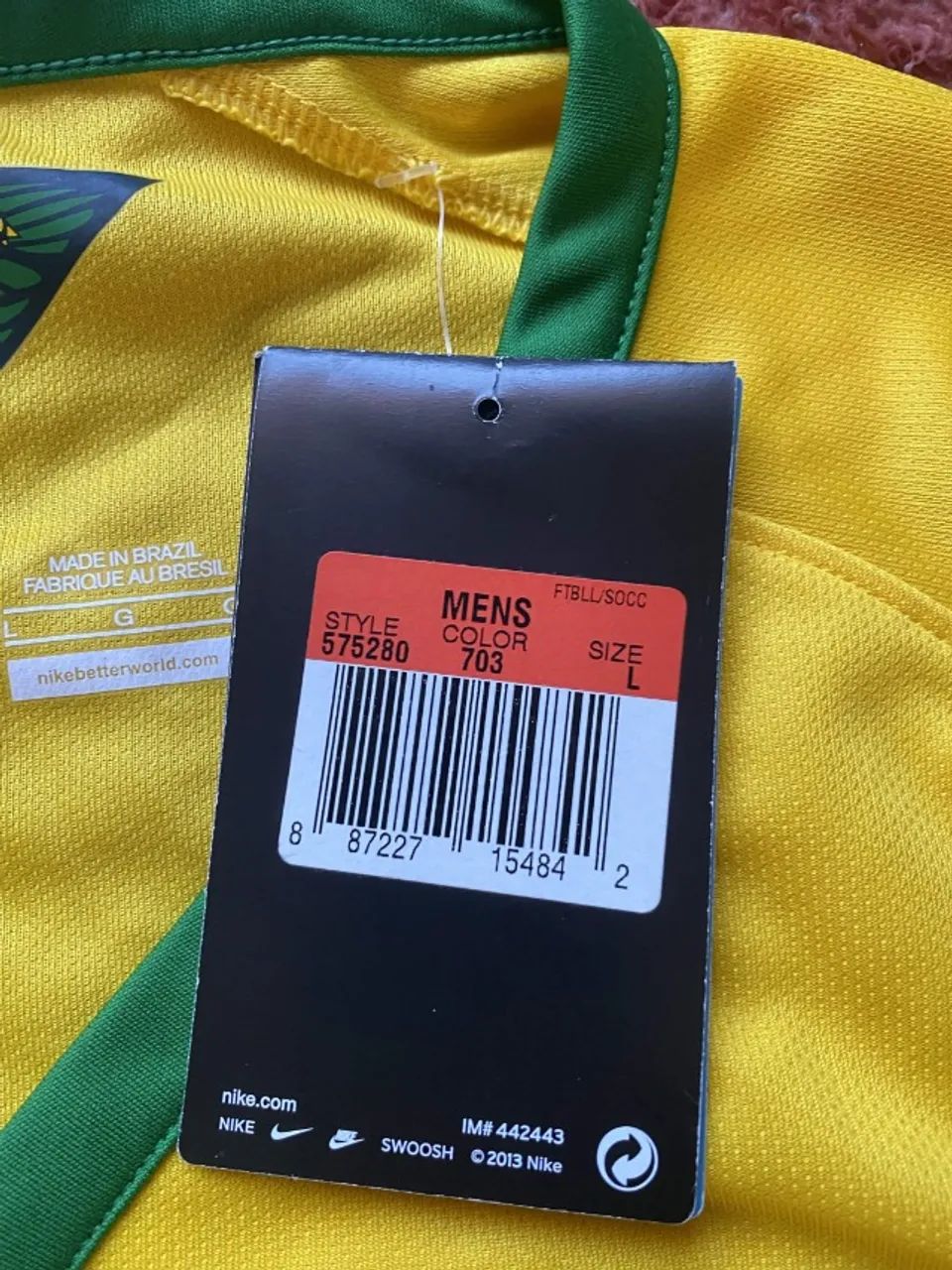 CAMISA BRASIL NIKE 2014 NOVA COM ETIQUETA E PLASTICO ORIGINAL - Foto 4