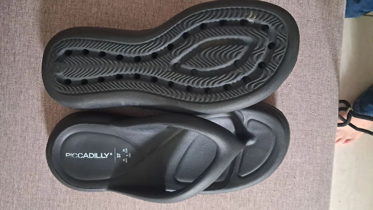 Chinelo picadilly preto 37/38 - Foto 3