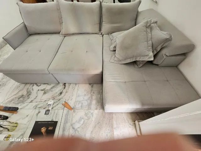 Sofá Retrátil 3 módulos, com uma chaise de canto fixa - Foto 2