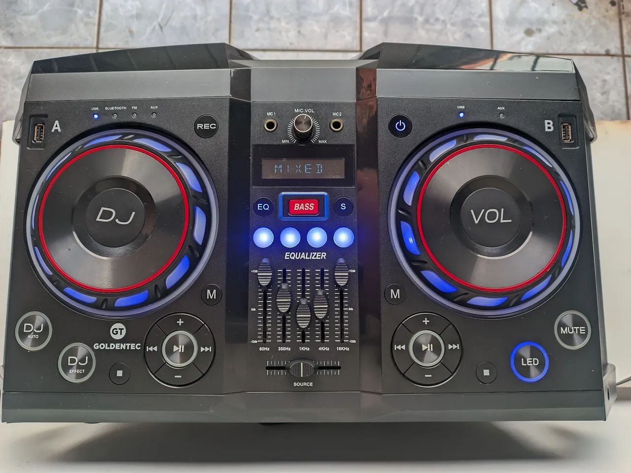 Caixa de som bluetooth DJ goldentec - Foto 4