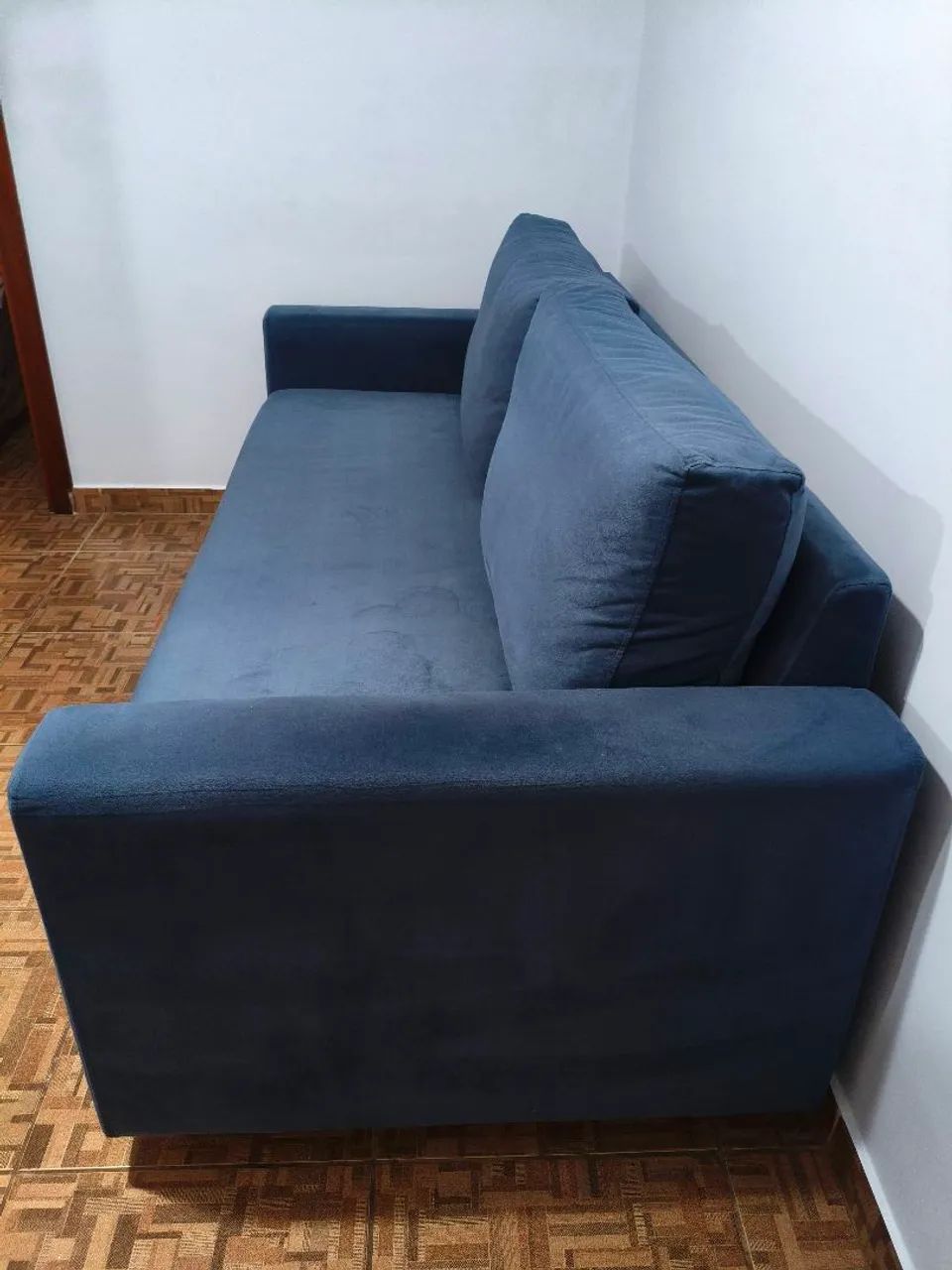 Sofá Tok&Stok MUY - 3 lugares - azul - praticamente novo - Foto 4