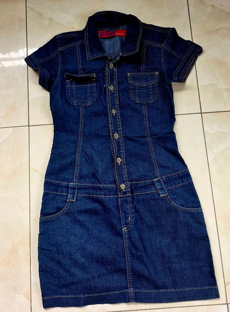 Vestido jeans feminino 40