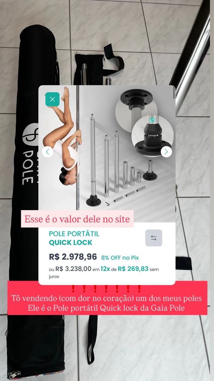 Barra de pole dance Gaia pole  - Foto 2