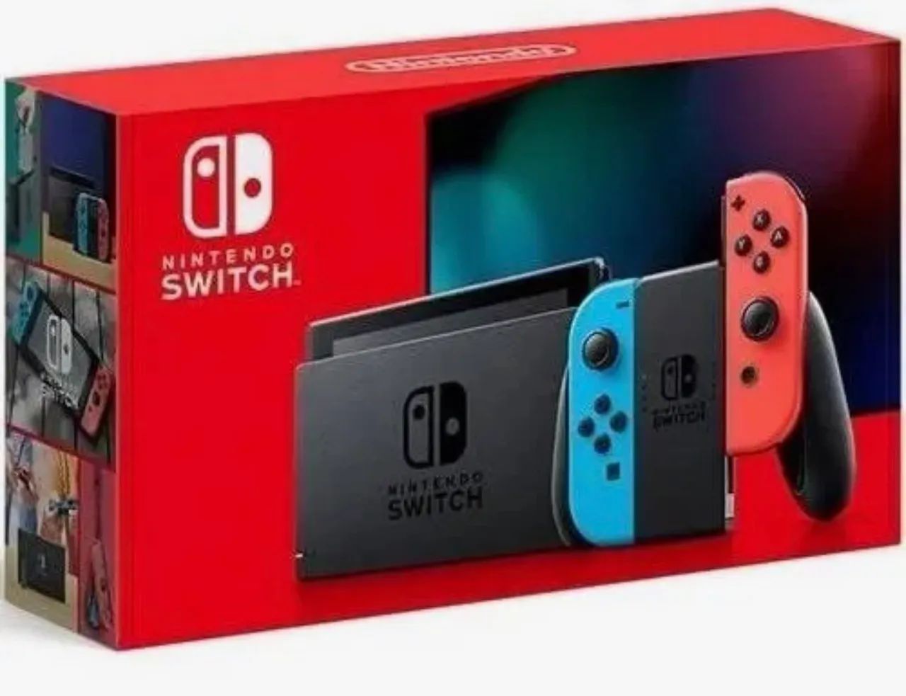Nintendo switch com case e dois jogos