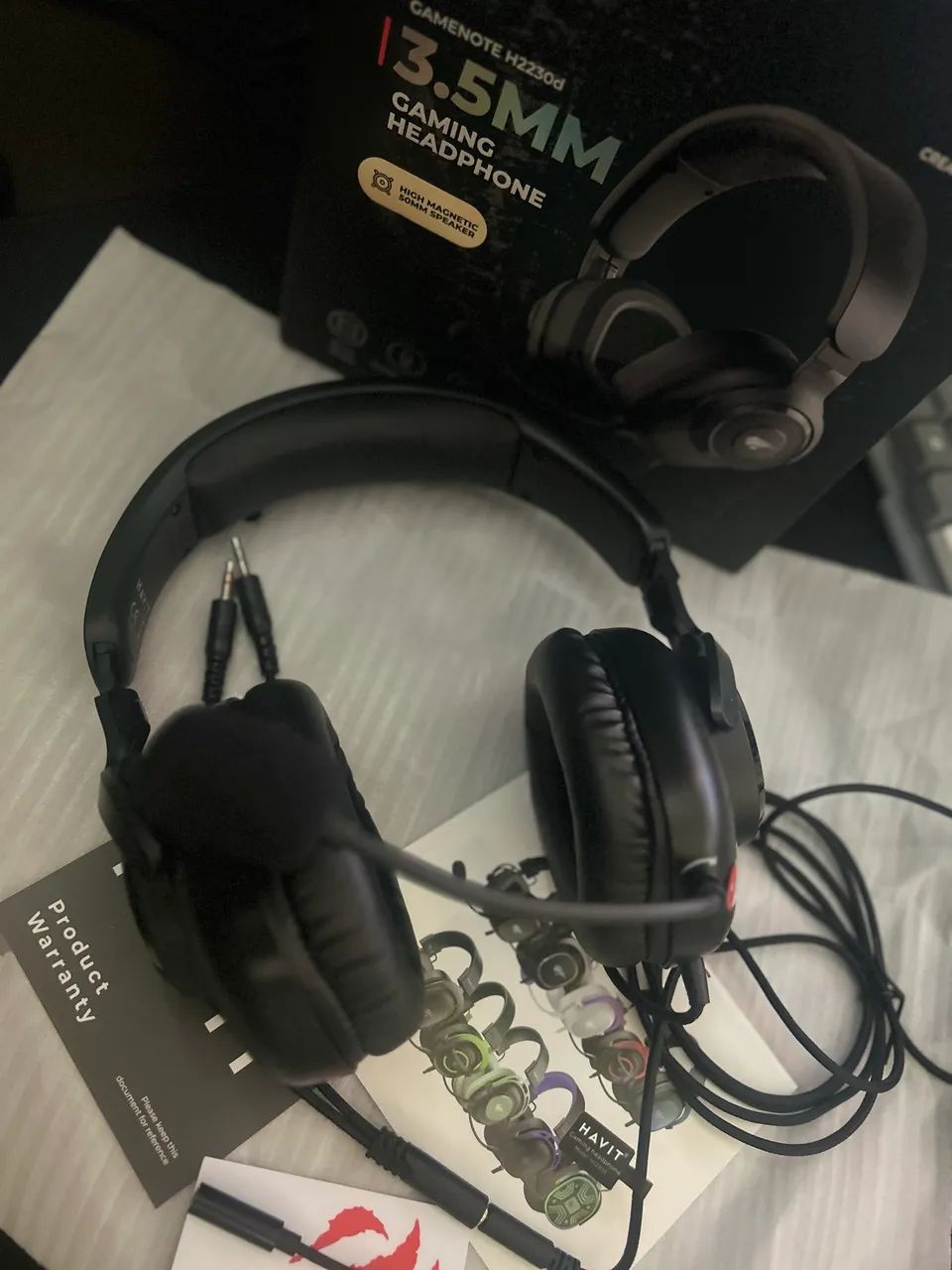 Headset Gamer Havit Original - Som Hi-Fi e Microfone Destacável - Foto 3