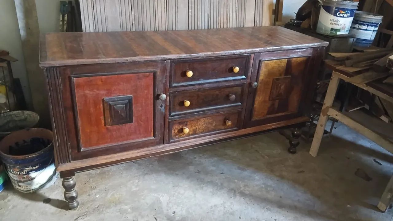 Vende-se buffet de madeira antigo - Foto 2