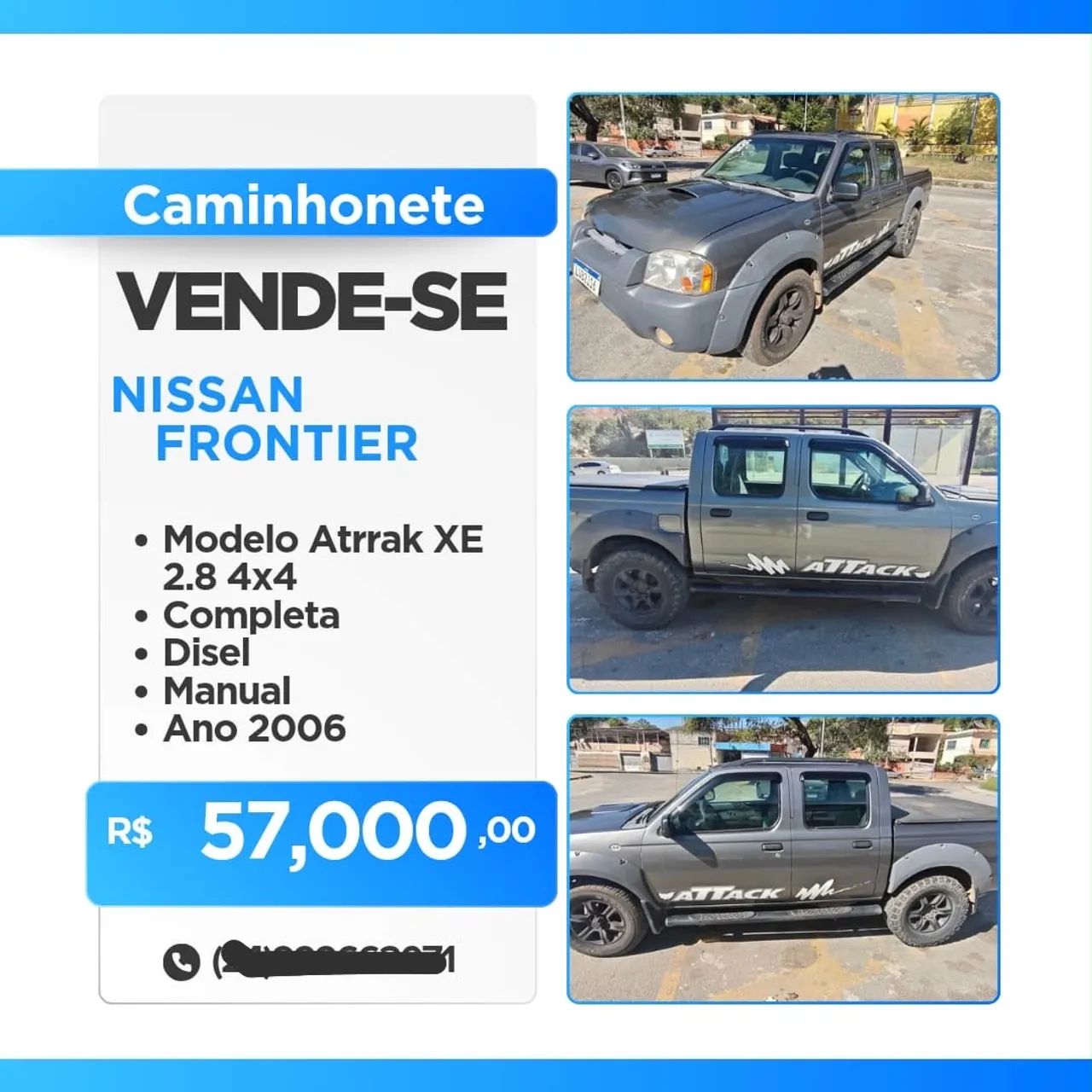 Nissan Frontier Frontier XE/ XE TIT. CD 4x4 2.8 TDI Dies 2006
