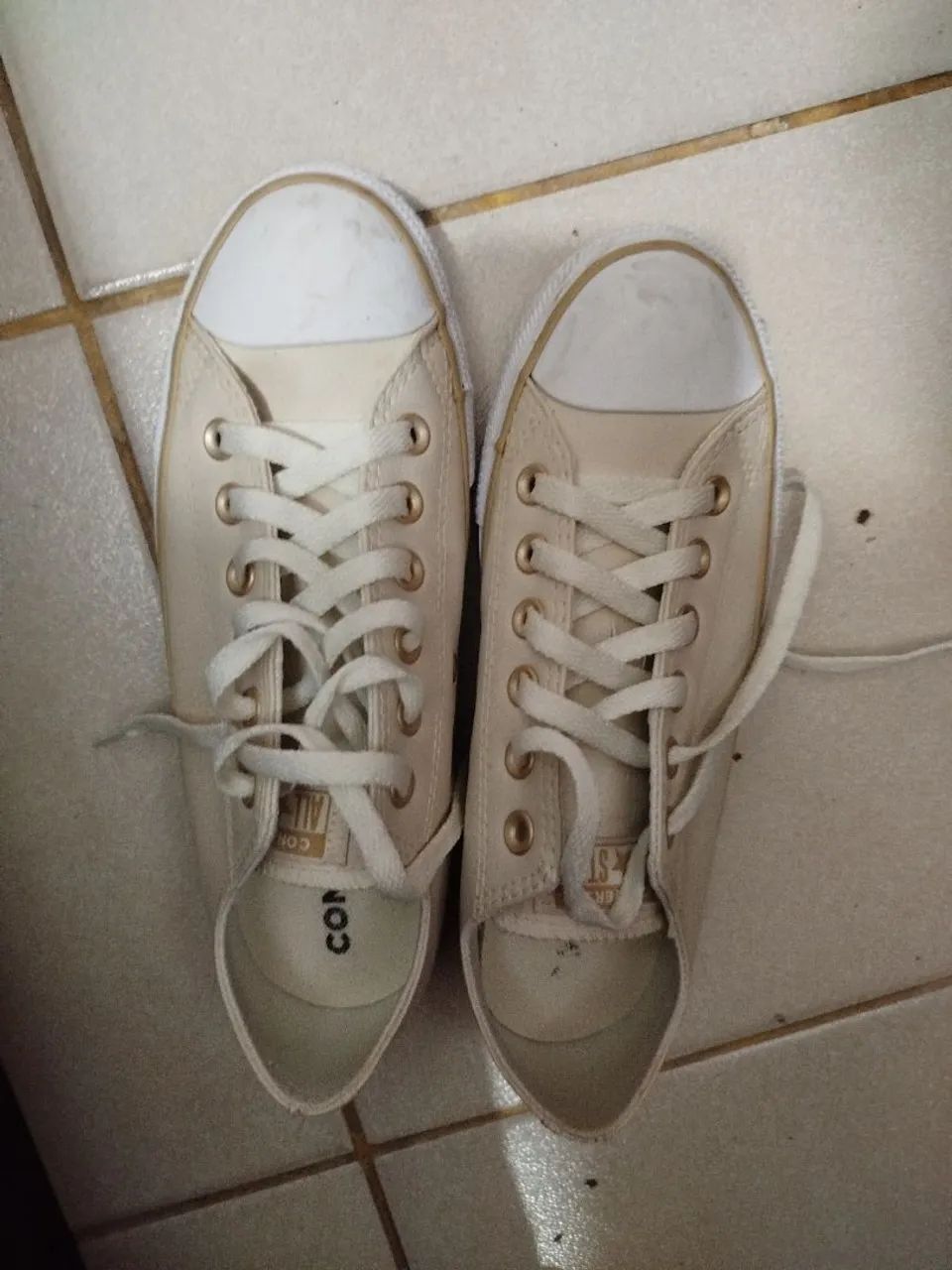 All Star couro bege N° 36 - Foto 2
