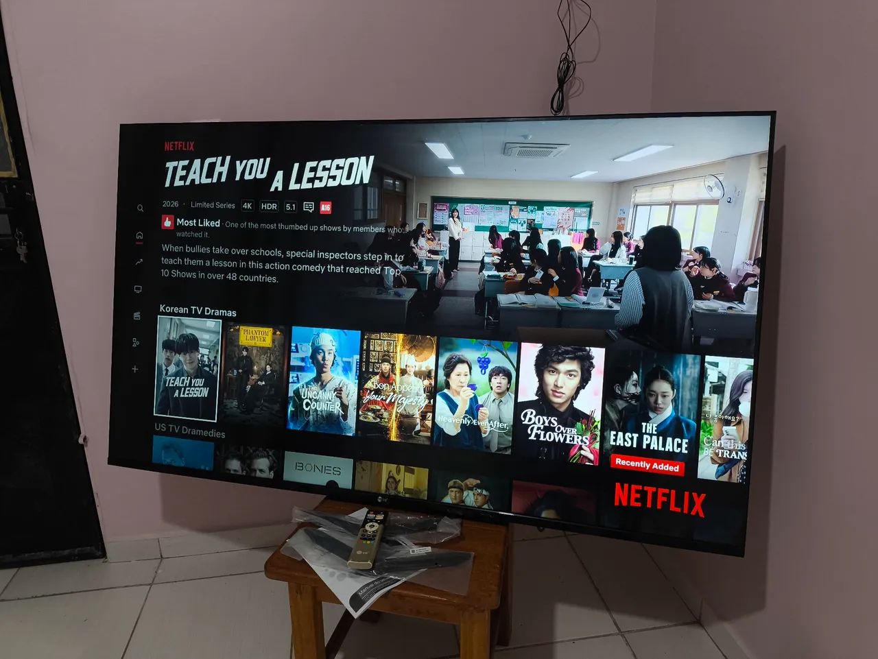 Tv Smart 65 Polegadas 4k completa 