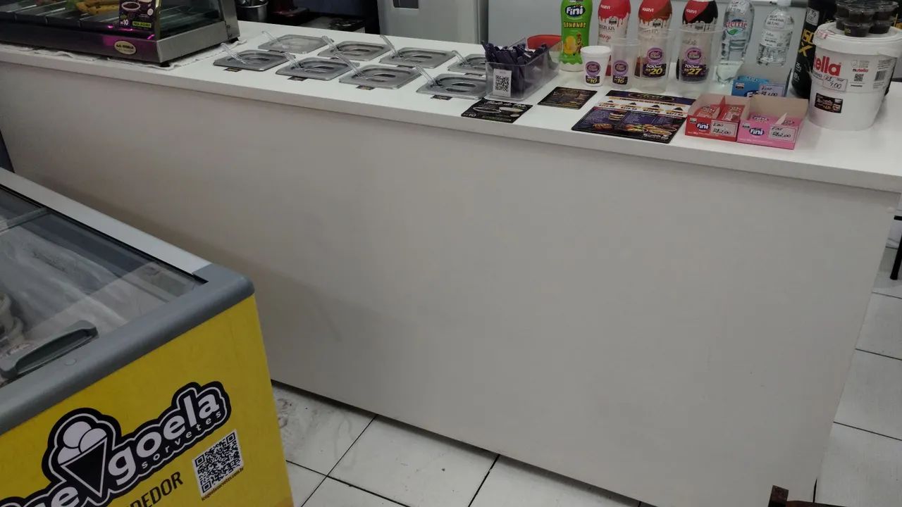 Balcão com cubas (sorveterias/açaiteria) - Foto 2