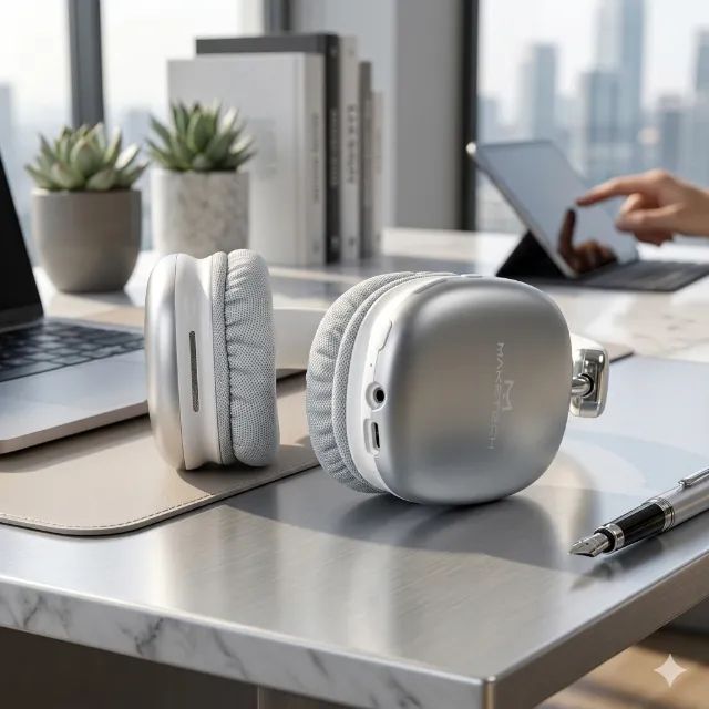 Headphone Maketech HP-012P Bluetooth com Microfone e Som Hi-Fi Extra Bass - Foto 4