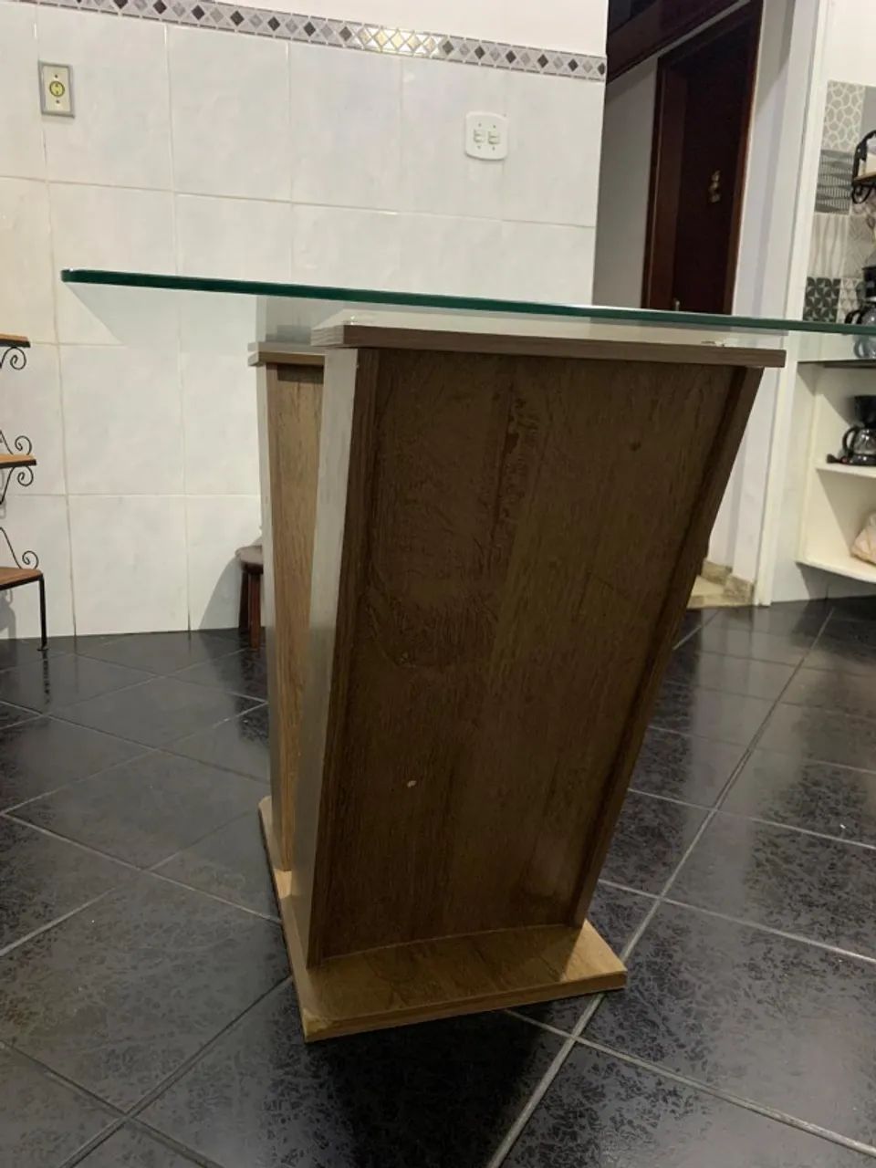 MESA DE JANTAR TAMPO DE VIDRO  - Foto 3