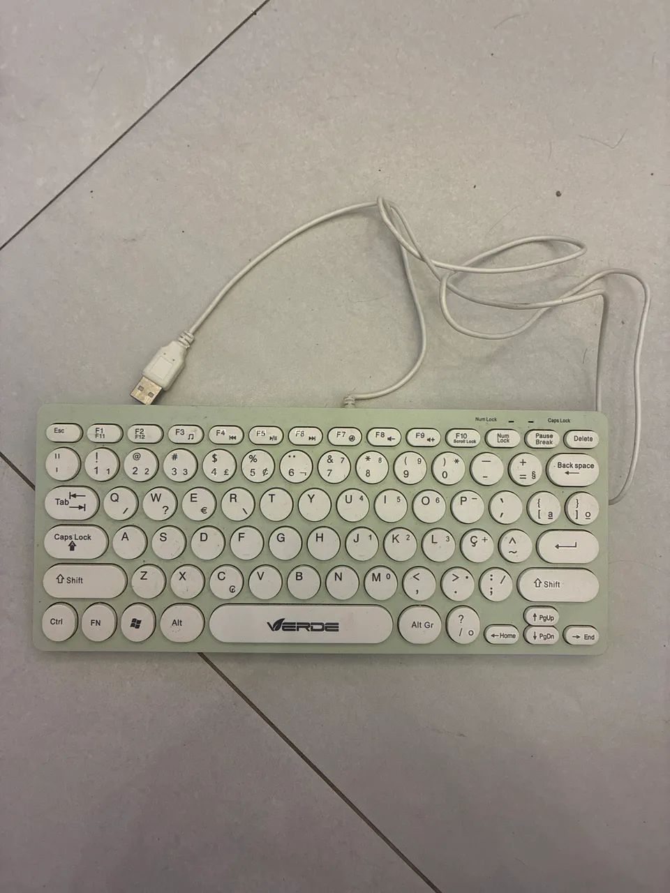 Teclado mini verde menta 