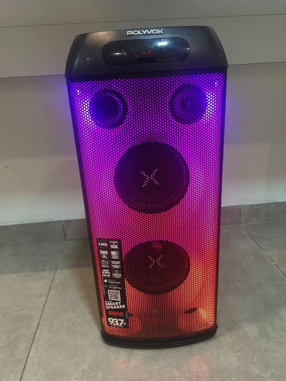 CAIXA BLUETOOTH POLYVOX 800W POSSO DEIXAR  - Foto 4