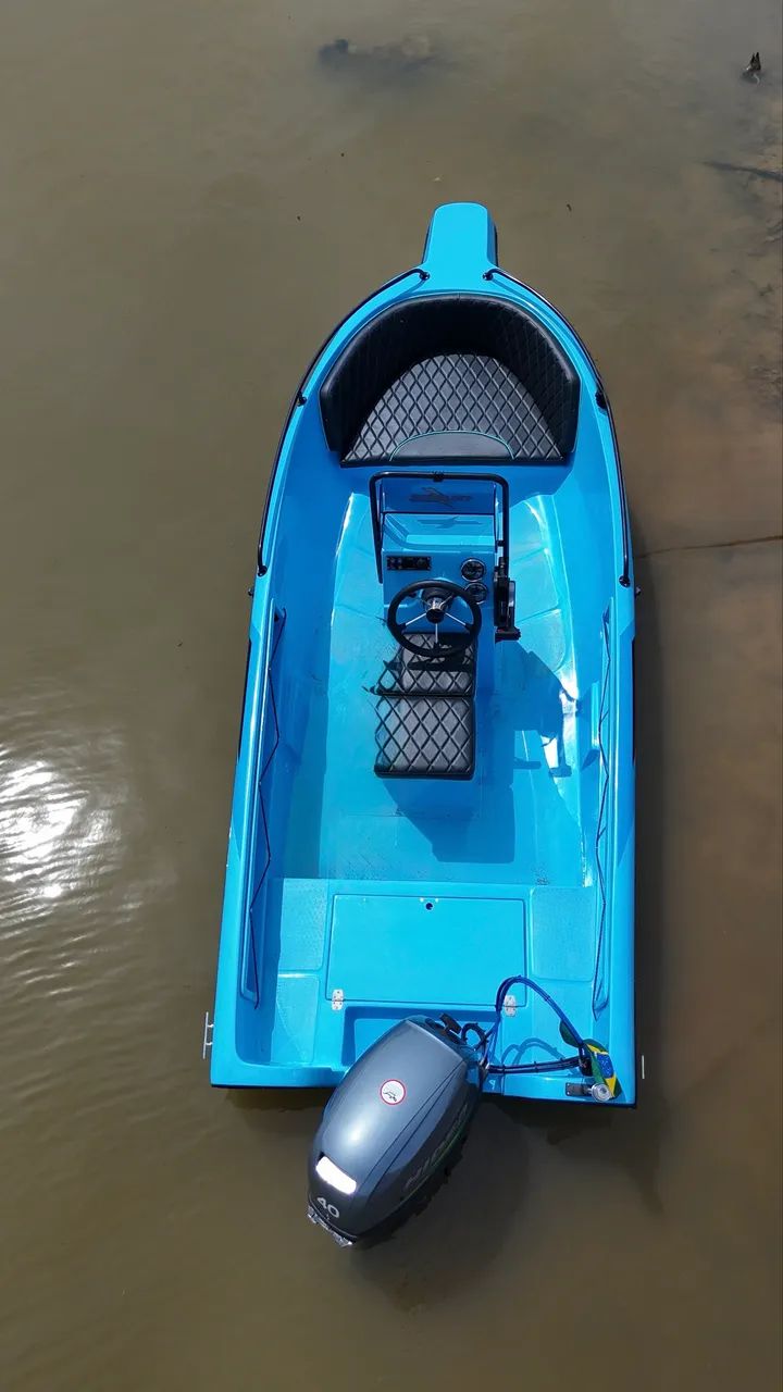 Lancha com motor 40hp e carreta completa! - Foto 3