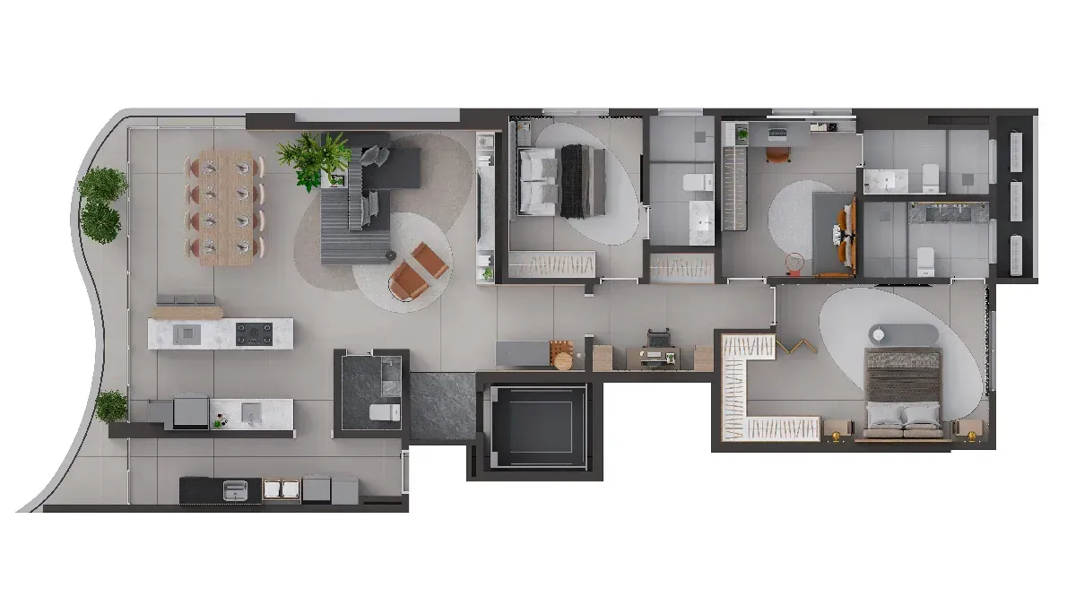 PLANTA 161m²