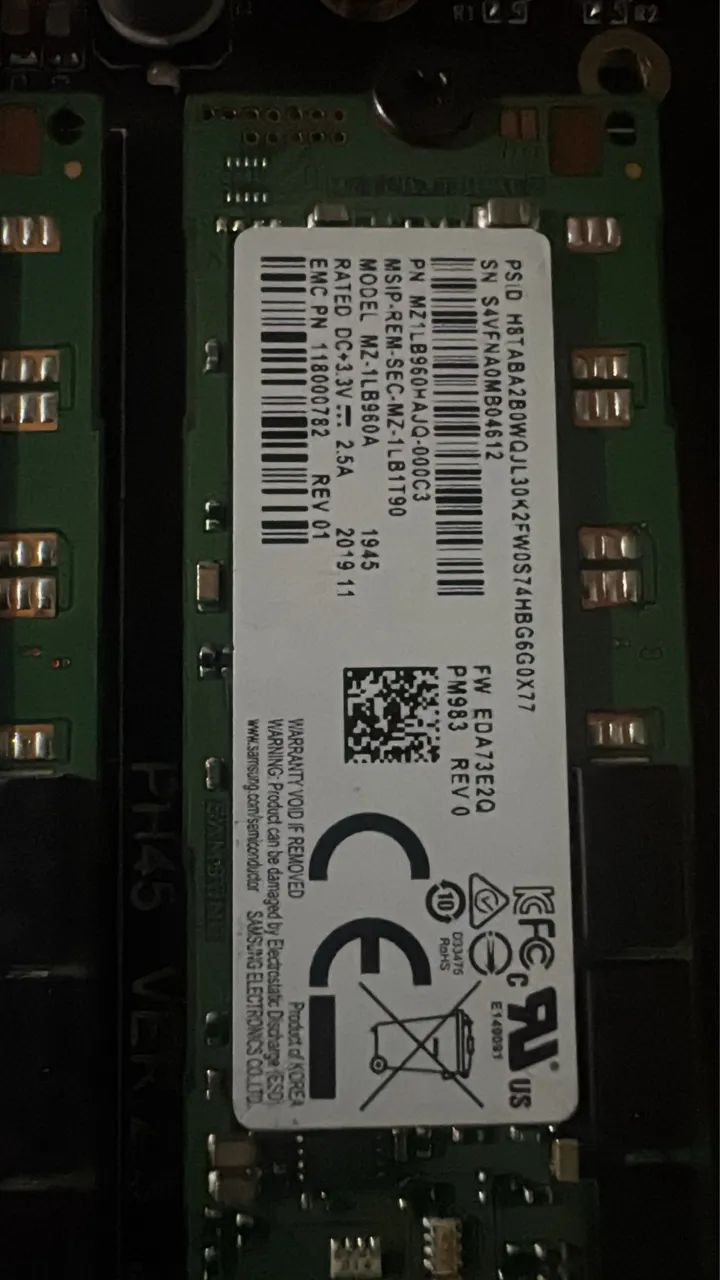 placa e nvme 960 gb samsung  - Foto 2