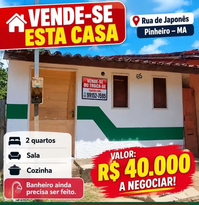 Imóvel em pinheiro-ma