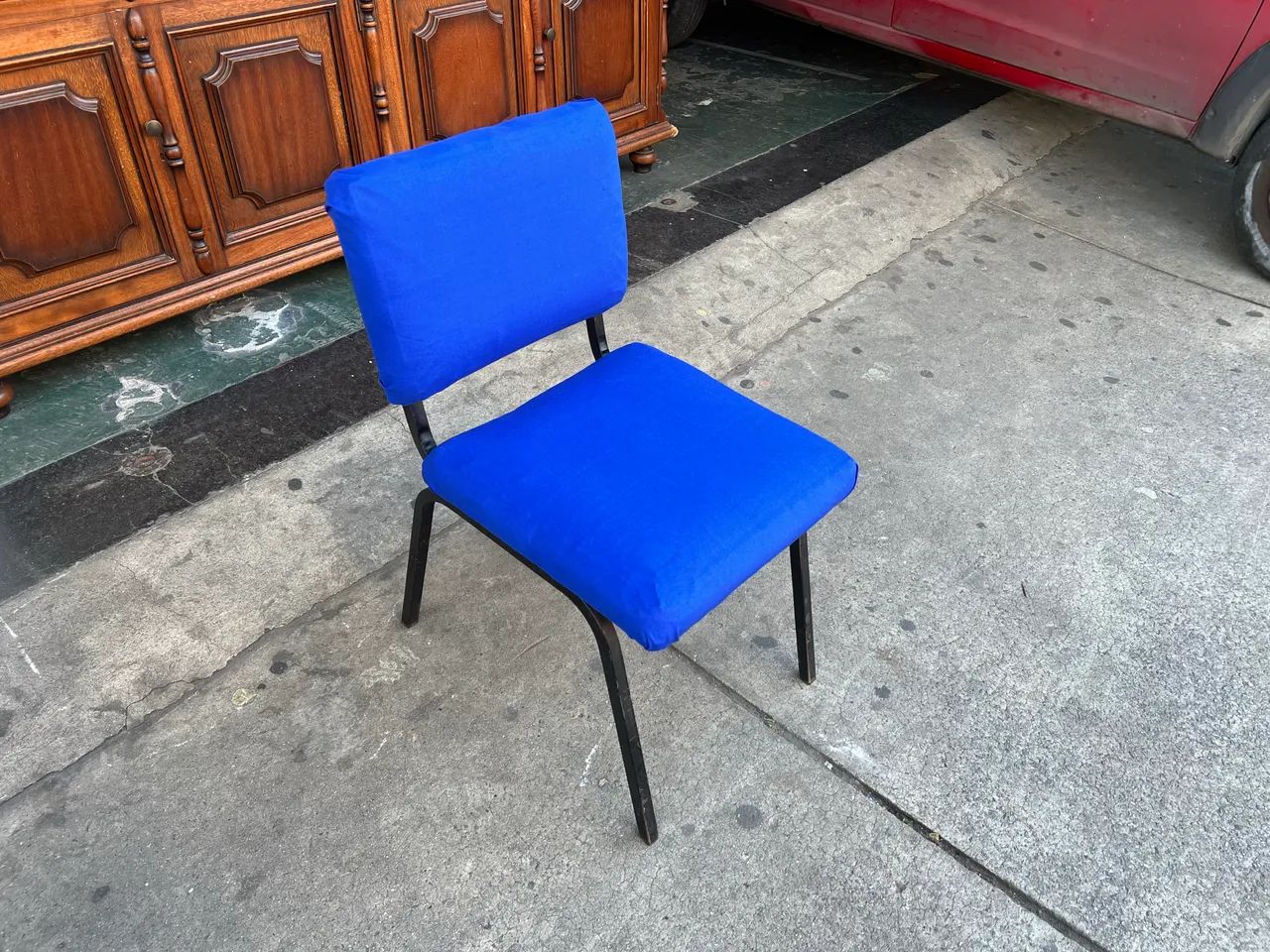 Cadeira de Escritório Azul  - Foto 3