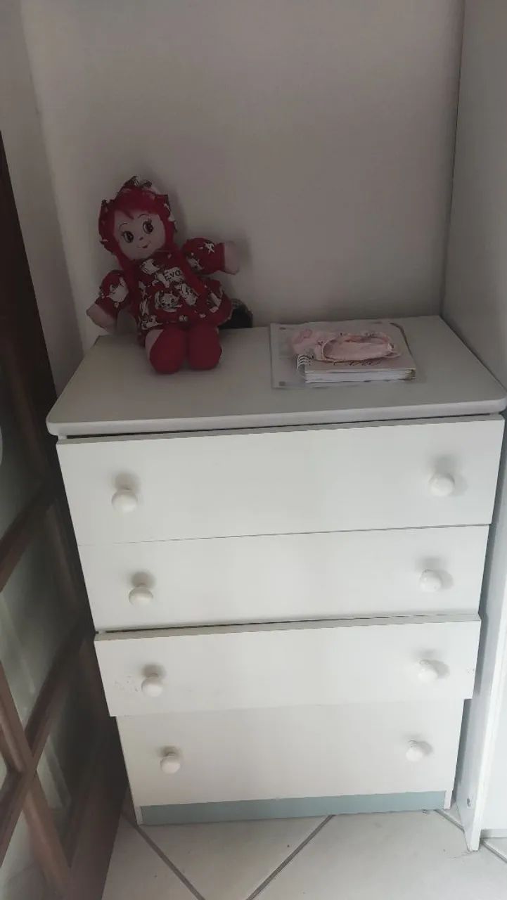 Quarto Infantil Completo - Berço, roupeiro e Cômoda Infantil  - Foto 4