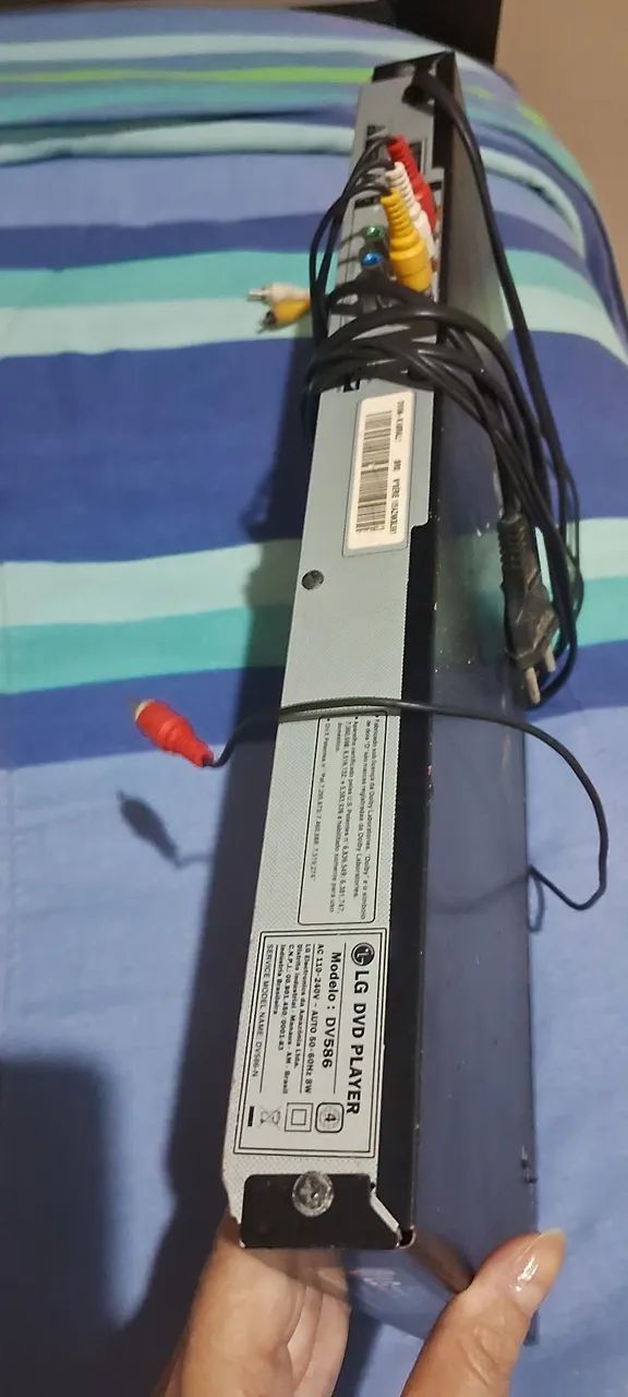 DVD PLAYER LG TUDO FUNCIONANDO PERFEITAMENTE (com entrada p/ microfone) - Foto 4