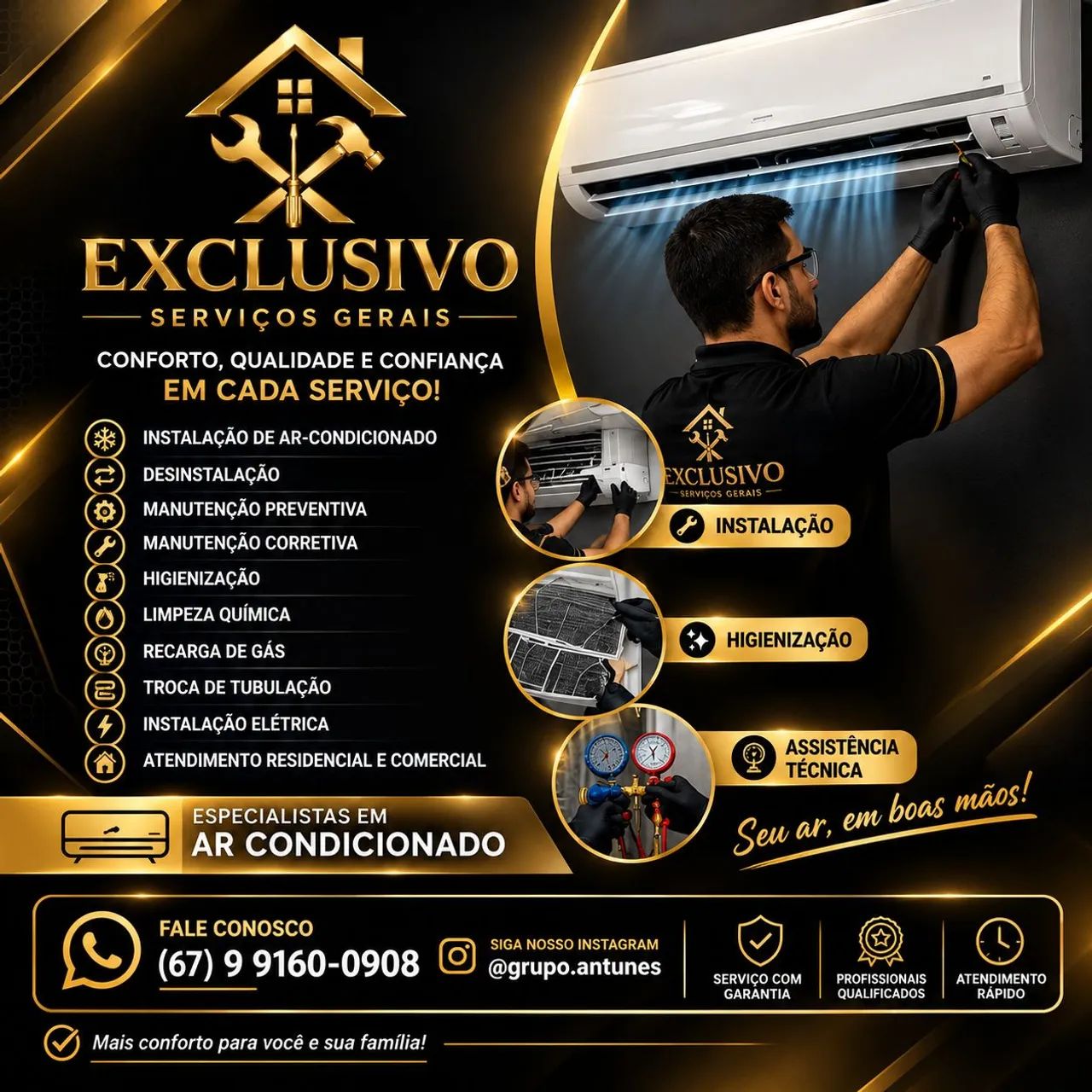 EXCLUSIVO serviço gerais 
